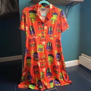 Lightweight Tiki Monster Dress by Sourpuss
